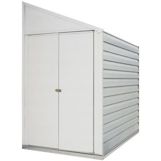 Shop Arrow 4 ft x 7 ft Galvanized Steel Storage Shed at Lowes