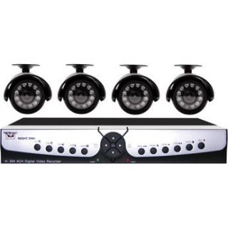 The Night Owl Apollo 45 Video Security Kit comes with a 4 channel 