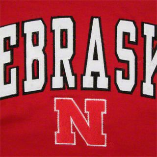 Nebraska Cornhuskers Red Mascot One Tackle Twill Hooded Sweatshirt 