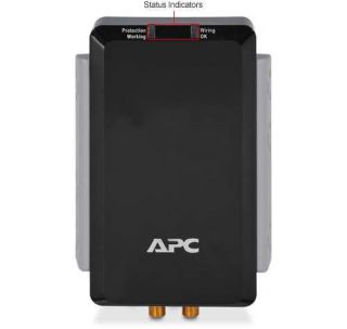 APC P6V Audio/Video Surge Protector   6 Outlet, 120V, Coax Protection 