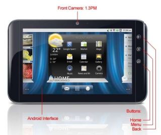 DELL Streak 7 Android Tablet   ANDROID 2.2, 1, 512MB DDR2 SDRAM, 16GB 