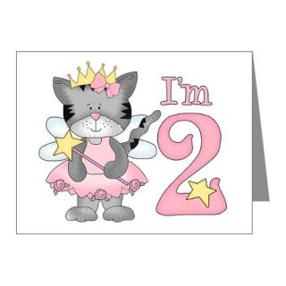 Gifts > 2 Note Cards > Kitty Princess 2nd Birthday Invitations 