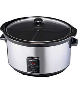 Buy Morphy Richards 48718 6.5L Partitioned Slow Cooker   Silver at 