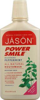 Jason PowerSmile® Mouthwash Peppermint    16 fl oz   Vitacost 