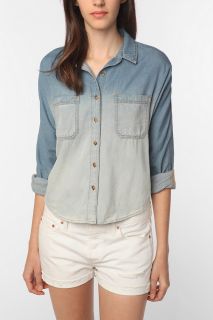 BDG Breezy Chambray Button Down Shirt   Ombre   Urban Outfitters