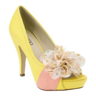Bongo Women S Posey Floral Pump   Yellow from Kmart 