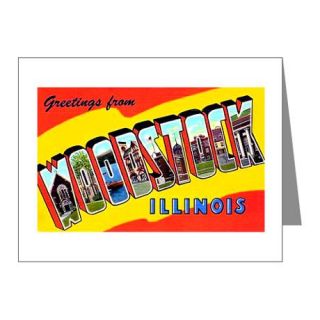 Art Gifts > Art Note Cards > Woodstock Illinois Greetings Note 