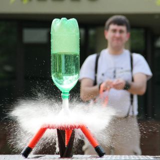 ThinkGeek :: Aquapod Soda Bottle Rocket Launcher