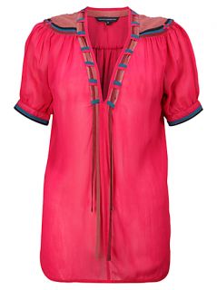 Buy French Connection Grace Summer Top, Totty Pink online at JohnLewis 