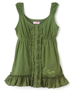 GUESS Kids Girls Ruffled Tank Top   Sizes S XL  