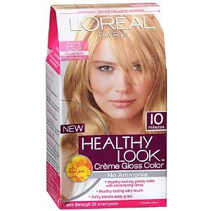 Buy LOreal Healthy Look Creme Gloss Color, Soft Golden Blonde Golden 
