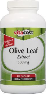 Vitacost Olive Leaf Extract    500 mg   300 Capsules   Vitacost 