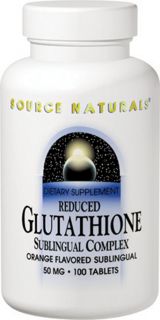 Source Naturals Glutathione Reduced Sublingual Orange    50 mg   100 