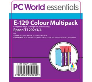 ESSENTIALS T129 Tri Colour Ink Cartridge   Epson T1292/3/4 
