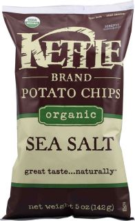 Kettle Foods Organic Potato Chips Sea Salt    5 oz   Vitacost 
