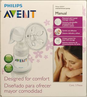 Avent Manual Breast Pump with BPA Free Bottle    1 Set   Vitacost 