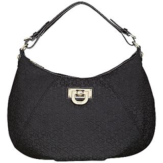 Buy DKNY Heritage Vintage Leather Hobo Bag, Black online at JohnLewis 