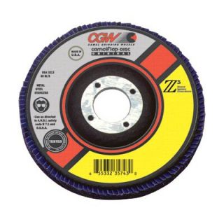 CGW Abrasives Flap Discs, Z3   Ultimate 100% Zirconia   4 1/2x5/8 11 