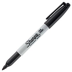 Sharpie Permanent Fine Point Markers Black Pack Of 12 by Office Depot