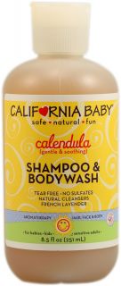 California Baby Calendula Shampoo and Body Wash    8.5 fl oz 