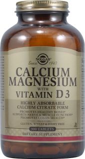 Solgar Calcium Magnesium with Vitamin D3    300 Tablets   Vitacost 