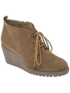 LANE BRYANT   Faux suede ankle wedge boot  