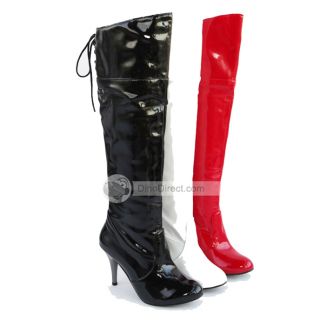 Wholesale SIB Patent Leather Pointed Toe Women High Heel Boots 