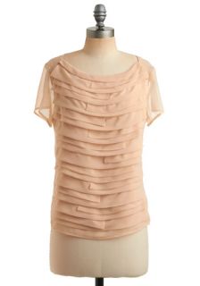 Mandarin Lessons Top   Solid, Tiered, Casual, Short Sleeves, Spring 