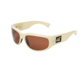 Kaenon Polarized Baton Sunglasses in Ivory/C12 Copper