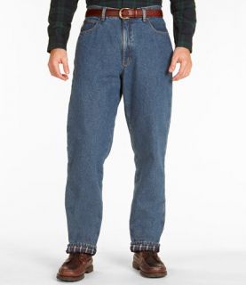 Double L Jeans, Flannel Lined Relaxed Fit Jeans   at L 