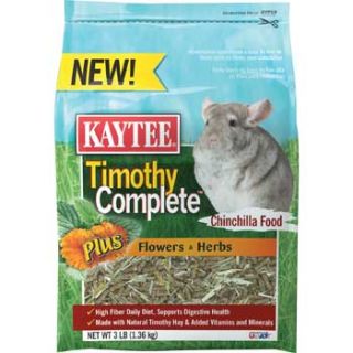 Kaytee Timothy Complete Plus Flowers & Herbs Chinchilla Food at  