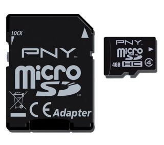 PNY microSDHC Premium Memory Card   4GB Deals  Pcworld