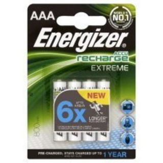 Energizer AAA Extreme NiMH Rechargeable Batteries   4  Ebuyer