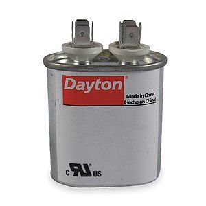DAYTON ELECTRIC MANUFACTURING CO. Motor Run Capacitor,25mfd,440v,Oval 