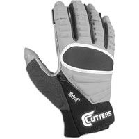 Cutters Half Finger Lineman Glove   Mens   Grey / Black
