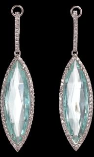 Sharon Khazzam Mint Tourmaline & Diamond Menta Earrings 