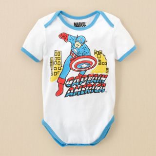 newborn   bodysuits   Captain America bodysuit  Childrens Clothing 