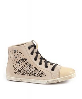 Biscuit (Stone ) Cream Suede Studded Skull Hi Tops  254069815  New 