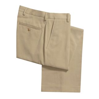 Flat Front Dress Pants (For Men) in Deep Sand
