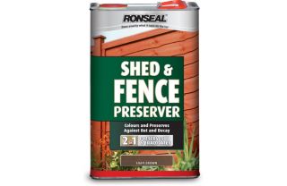 Ronseal Shed & Fence Preserver   Light Brown   5L from Homebase.co.uk 