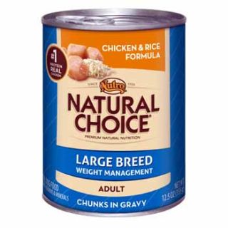 Nutro Natural Choice Large Breed Weight Management Canned Dog Food at 