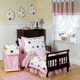 Sweet Jojo Designs 5 Piece Toddler Bedding Set   Pink and Brown Mod 
