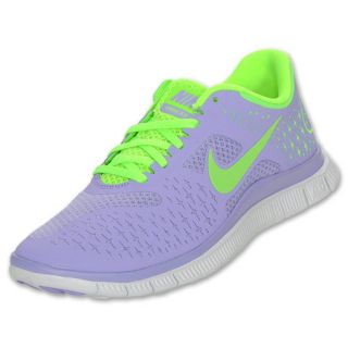 Womens Nike Free Run 4.0  FinishLine  Violet/Electric Green