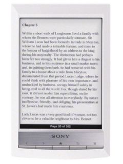 Sony PRS T1 eBook Reader   White Very.co.uk
