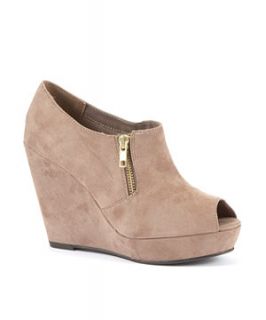 Light Brown (Brown) Beige Peep Toe Shoe Boots  261943221  New Look