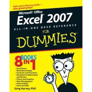 Microsoft Office Excel 2007 All In One Desk Reference for Dummies by 