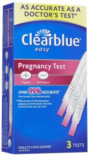 Clearblue Easy Pregnancy Test +/  Results   