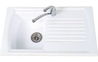 Carron Phoenix Solaris 100 Sink   Reversible   White from Homebase.co 