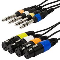 For only $4.15 each when QTY 50+ purchased   3ft 4 Channel TRS Male to 