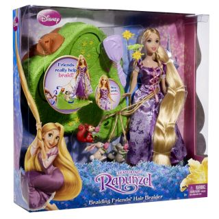 Disney Tangled Rapunzel Doll with Hair Braider. Help Rapuzel Braid Her 